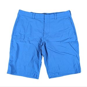 J. Crew 10.5" Tech Short Blue Nylon Blend Shorts - Men's Size 33